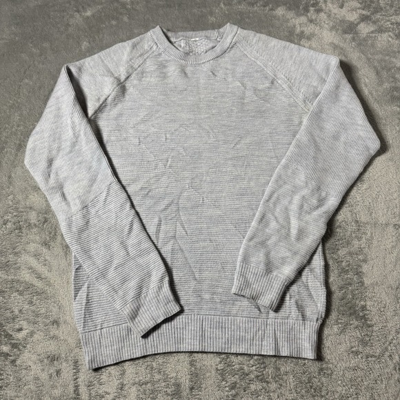 Lululemon Sweater Womens 4 Blue Simply Wool Merino Crew Neck Pullover Athleisure - Picture 1 of 7
